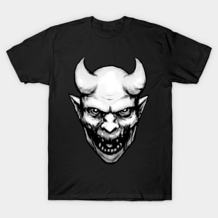 Demon head (B&W) T-Shirt